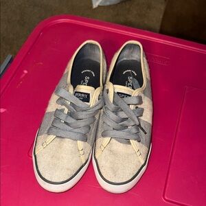 Sperry Gray and Tan Casual Shoes